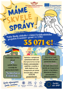 ZŠ Komenského úspešná v programe Erasmus+!
