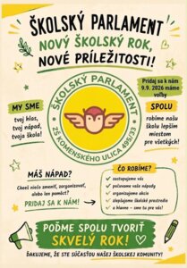 Pozvánka na voľby do školského parlamentu 2026/2027